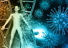 Grafika lidského těla, dna a virů